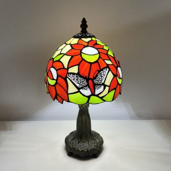 LongHuiJing Butterfly 8inch European-style Tiffany lamp to read eye lamp bedroom bedside table lamp